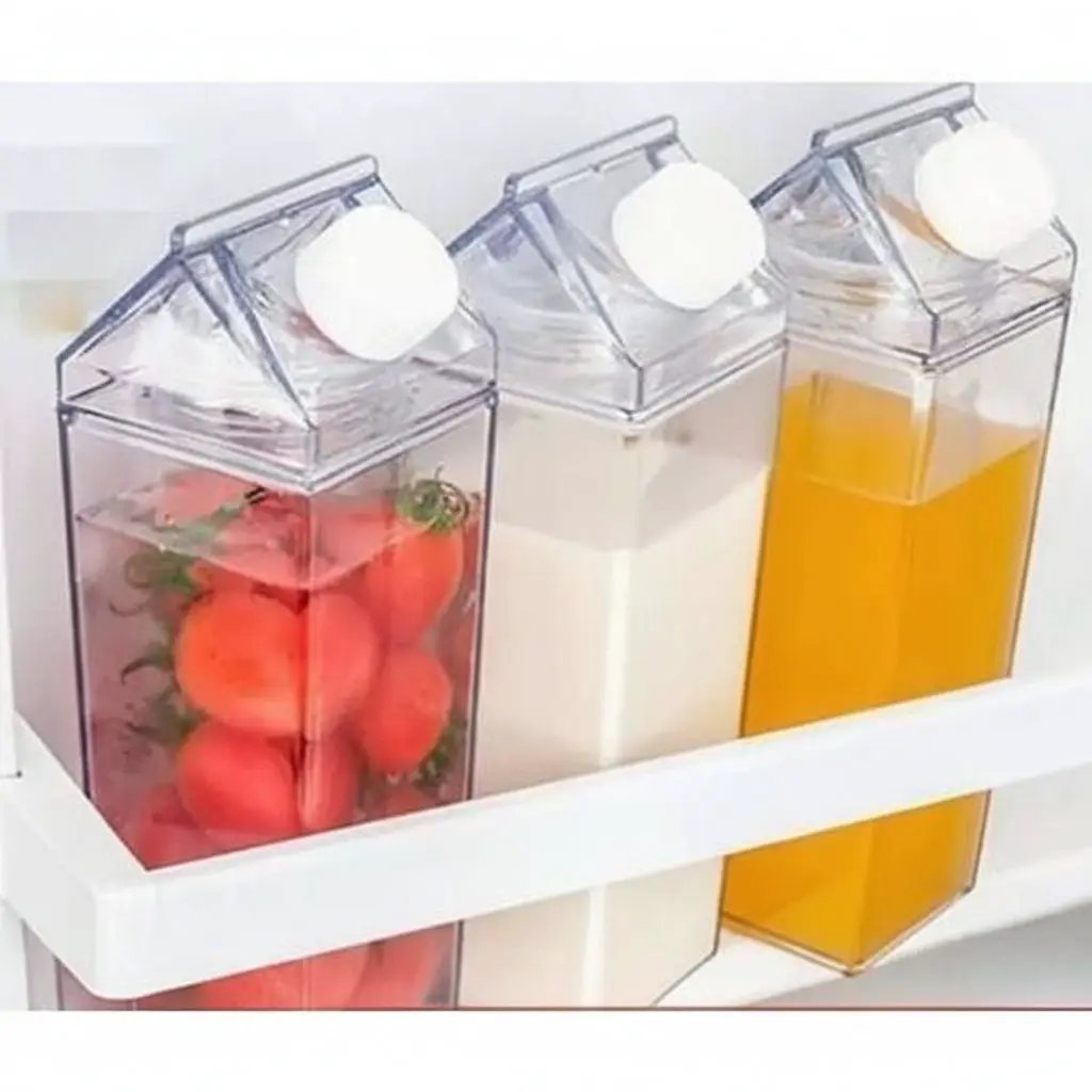 Acrylic Milk Bottle 1000ml Keeps Contents Fresh For Family Milk bottle Food Storage Containers