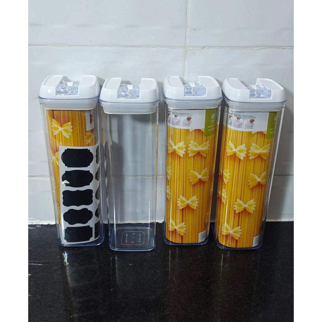 1.9L Acrylic Food Storage Containers with Labels and Pen Acrylic cereal storage Food Storage Containers