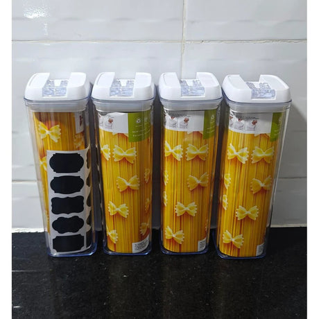 1.9L Acrylic Food Storage Containers with Labels and Pen Acrylic cereal storage Food Storage Containers