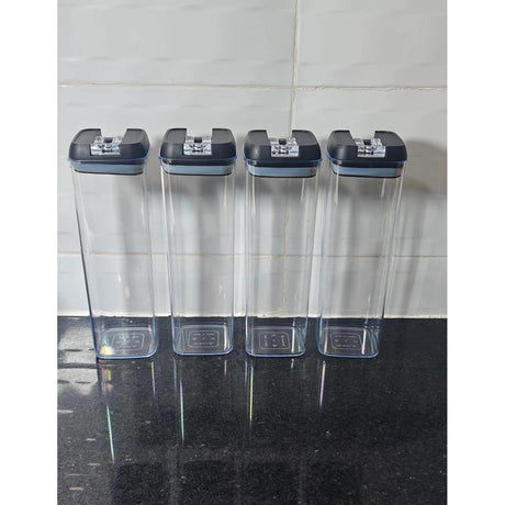 1.9L Acrylic Food Storage Containers with Labels and Pen Acrylic cereal storage Food Storage Containers