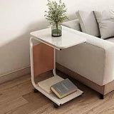 2 Layer Trolley with Matching Insert Pocket Side Stool Table – 58 × 36 × 4.5 cm Side table Carts
