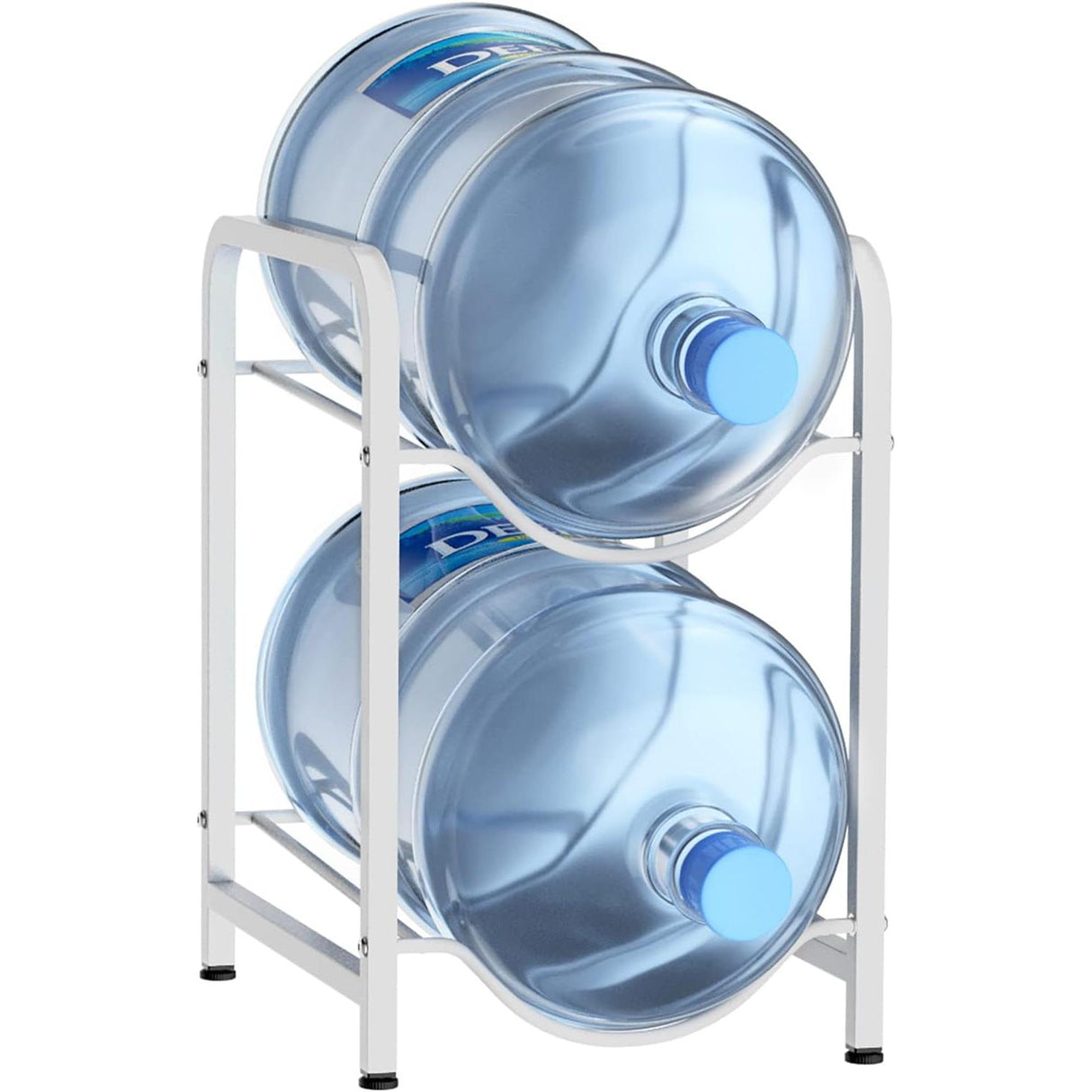 2 Layer Water Bottle Rack Sturdy Storage Organizer