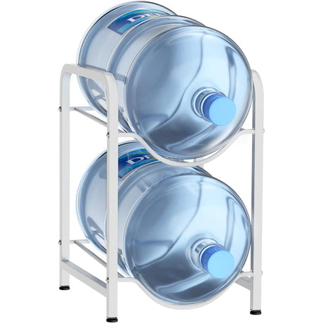 2 Layer Water Bottle Rack Sturdy Storage Organizer