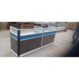 2-Person Office Workstation Desk with Privacy Panels – Modern Modular Design