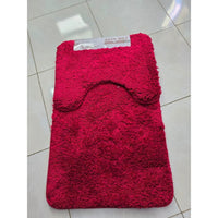 2-Piece Thick Microfibre Bathmat & Toilet Mat Set – Ultra Soft & Luxury Feel Bath Mats & Rugs