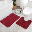 2-Piece Thick Microfibre Bathmat & Toilet Mat Set – Ultra Soft & Luxury Feel