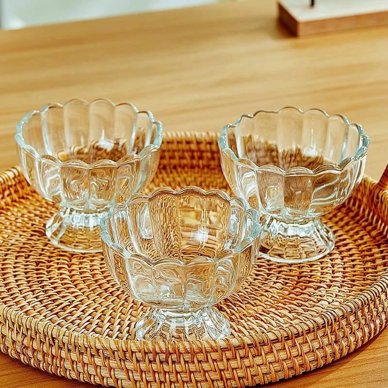 2 Piece Transparent Clear Cocktail Glass Dessert Cup Set | Perfect For Serving Cocktails, Mousse, Sorbet, Or Other Desserts At Parties, Gatherings, Everyday Use Tableware Beer Glasses