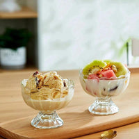 2 Piece Transparent Clear Cocktail Glass Dessert Cup Set | Perfect For Serving Cocktails, Mousse, Sorbet, Or Other Desserts At Parties, Gatherings, Everyday Use Tableware Beer Glasses