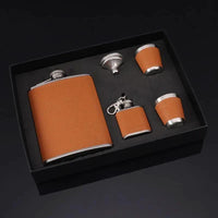2 Portable Hip Flask Set with 2 Tot Glasses & Funnel | Perfect for On the Go Accessories Flasks