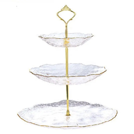 2 Tier Acrylic Snack & Cake Tray Versatile Fruit & Dessert Stand