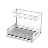 2 Tier Multipurpose Metal Organizer with Slide Rails