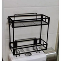 2 Tier Space-Saving Over the Toilet Storage Rack No-Drill Organizer Storage rack Over-the-Toilet Caddies