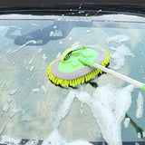2 in 1 Car Cleaning Brush Versatile Car Wash Mop in Green & Blue