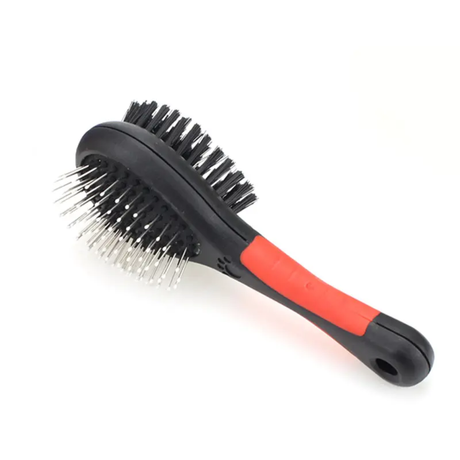 2 in 1 Cat & Dog Grooming Brush Self Cleaning Slicker & Pet Hair Remover for All Breeds