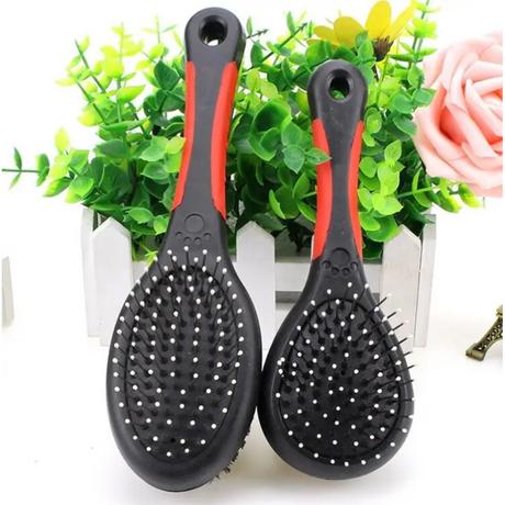 2 in 1 Cat & Dog Grooming Brush Self Cleaning Slicker & Pet Hair Remover for All Breeds