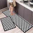 2 in 1 Kitchen Antisllip Mats Set Large and Medium Sizes, Durable and Safe Kitchen Mats Security Safe Accessories