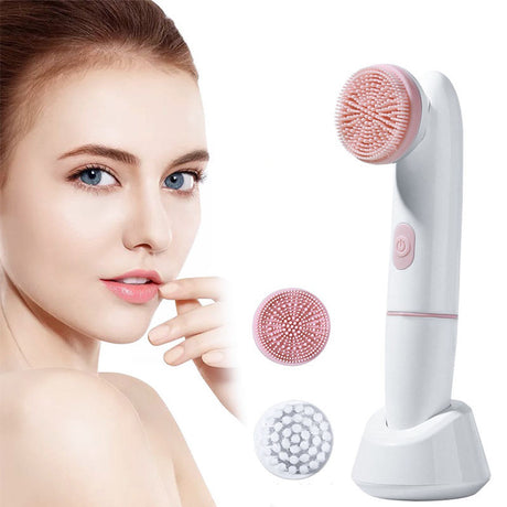 2 in 1 Sonic Facial Cleaning & Ingredients Brush Deep Cleansing and Skincare Tool