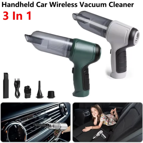2 in 1 Wireless Car Vacuum Cleaner High Suction & Portable Handheld Dust Remover
