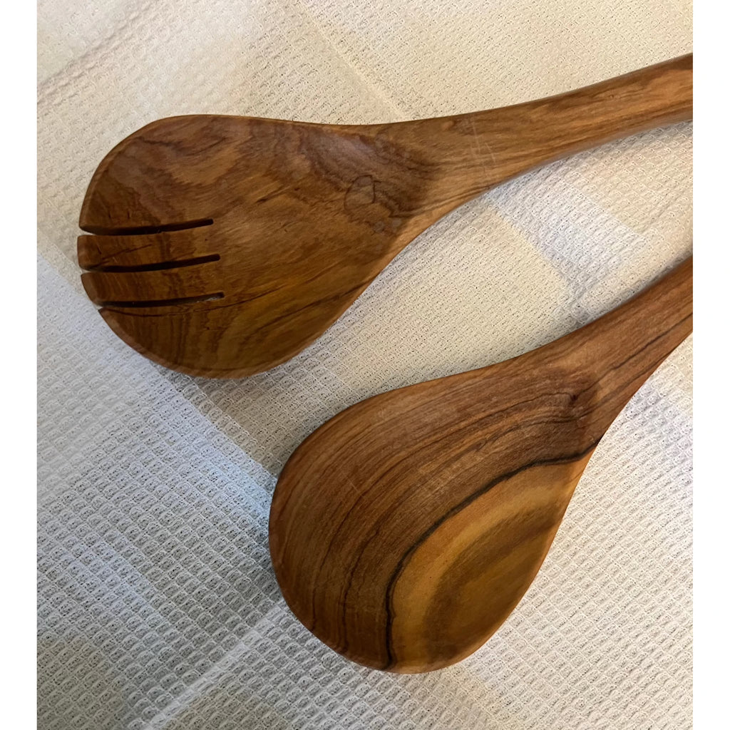 2 pcs Mahogany Wooden Kitchen Utensil Cooking Set Durable & Eco Friendly Cooking Tools Cooking Stick Black November Kitchen Utensil Sets