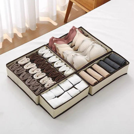4pcs Undergarments Organizer Set – Multipurpose Closet Storage- Furaha Finds Kenya