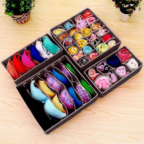4pcs Undergarments Organizer Set – Multipurpose Closet Storage- Furaha Finds Kenya