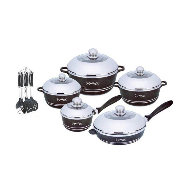21 Piece Imperial Nonstick Cookware Set | Durable Nonstick Coating | Ergonomic Design & Even Heat Distribution | Versatile Cooking Essentials