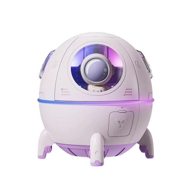 220ml Space Capsule Humidifier | Rechargeable Mini Humidifier with Night Light Home Comfort Appliances Humidifiers