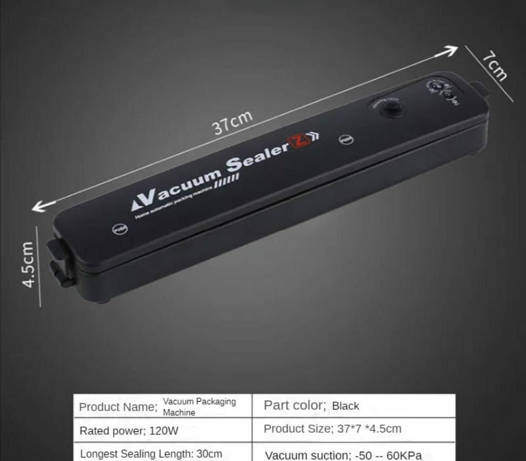 Food Vacuum Sealer Machine – Powerful Suction | Waterproof | 95–250V Wide Voltage