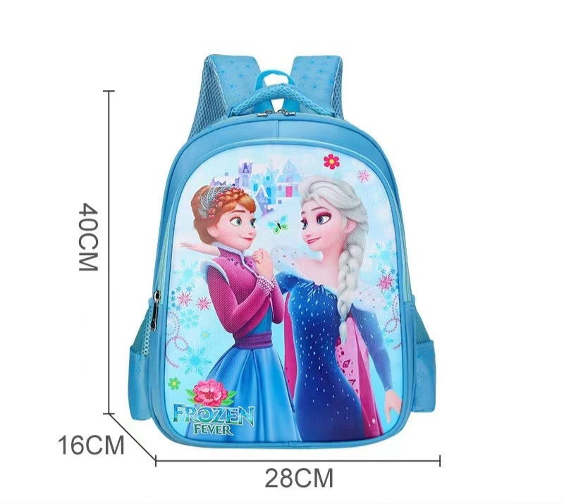 Kids Cartoon-Themed School Bags – Spiderman, Elsa, Frozen & Avengers (28×40×16cm)- Furaha Finds Kenya