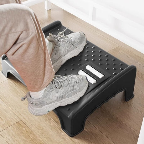 Ergonomic Non-Skid Foot Rest and Toilet Stool for Rest and Pain Relief