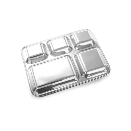 24-piece 30 cm (5-in-1) Stainless Steel Food Plates