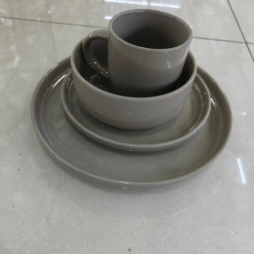 24pcs Ceramic Dinner Set – Plates, Bowls, Cups, and Side Plates Dinner set Dinnerware Sets