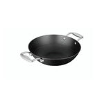 26 cm Blacksmith Hybrid Cast Iron Kadhai (Stahl) | Versatile Hot Pot & Cooking Wok with Handles | Pre-Seasoned