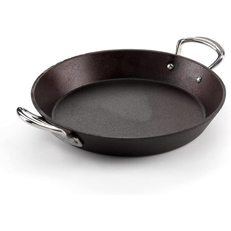 26 cm Blacksmith Hybrid Cast Iron Kadhai (Stahl) | Versatile Hot Pot & Cooking Wok with Handles | Pre-Seasoned