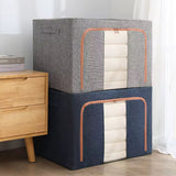 100L Foldable Zipped Closet Organizer – Large Capacity Storage Box