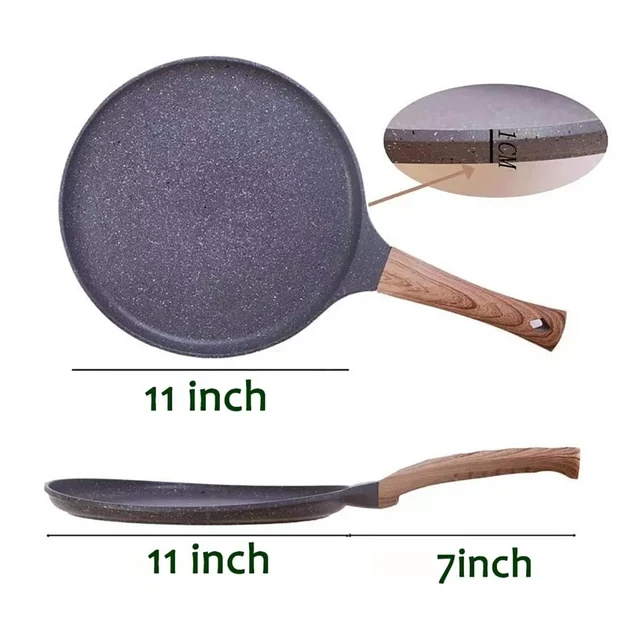 28cm Marble Chapati Pan | NonStick Roti/Flatbread Pan Cookware Cookware