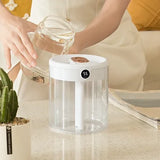2L Double Nozzle Air Humidifier with LCD Humidity Display Large Capacity Aroma Essential Oil Diffuser