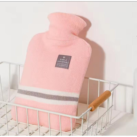 2L Hot Water Bottle with Cover Keep Warm & Relieve Aches