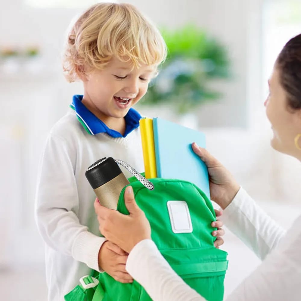 420ml Stainless Steel Flask with String Strap