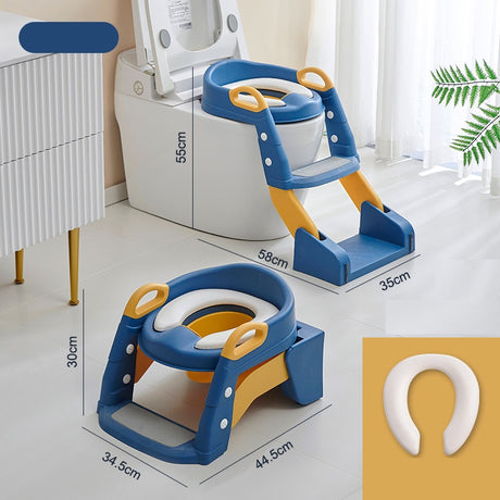 2in1 Kids Toilet Seat Trainer with Soft PVC Cushion
