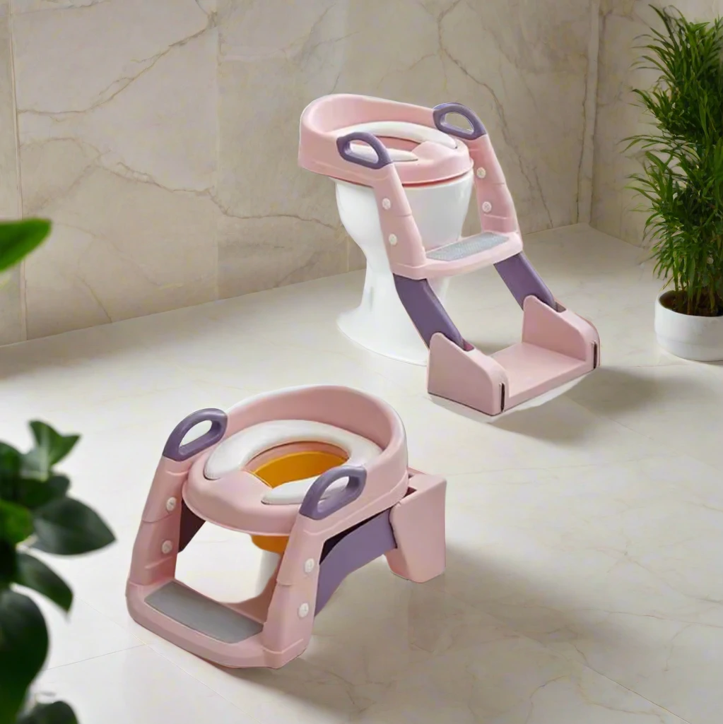 2in1 Kids Toilet Seat Trainer with Soft PVC Cushion Kids essential Potty Training Kits