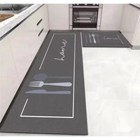 2pc Kitchen Anti-Slip Mats Set Large 120x40cm & Medium 60x40cm, Durable and Non Slip Kitchen Mats Sink Mats & Grids