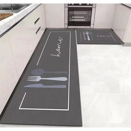 2pc Kitchen Anti-Slip Mats Set Large 120x40cm & Medium 60x40cm, Durable and Non Slip Kitchen Mats Sink Mats & Grids