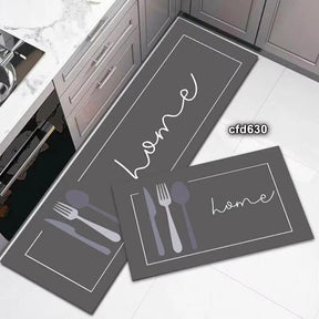 2pc Kitchen Anti-Slip Mats Set Large 120x40cm & Medium 60x40cm, Durable and Non Slip Kitchen Mats Sink Mats & Grids