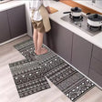 2pc Kitchen Anti-slip Mats Set Big 120x40cm Medium 60x40cm