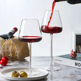 2pc Medium Capacity Crystal Wine Glass (350ml) Tableware Stemware