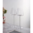 2pc Slanted Crystal Wine Glass Set – 350ml Medium Capacity Elegant Glassware