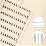 2pcs 6-Layer Multifunctional Clothes Hanger  Foldable Space-Saving Design