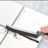 2pcs Hard Bristle Crevice Cleaning Brush Black for Deep Cleaning Corners and Edges Cleaning Tools Scrub Brushes