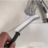 2pcs Hard Bristle Crevice Cleaning Brush Black for Deep Cleaning Corners and Edges Cleaning Tools Scrub Brushes